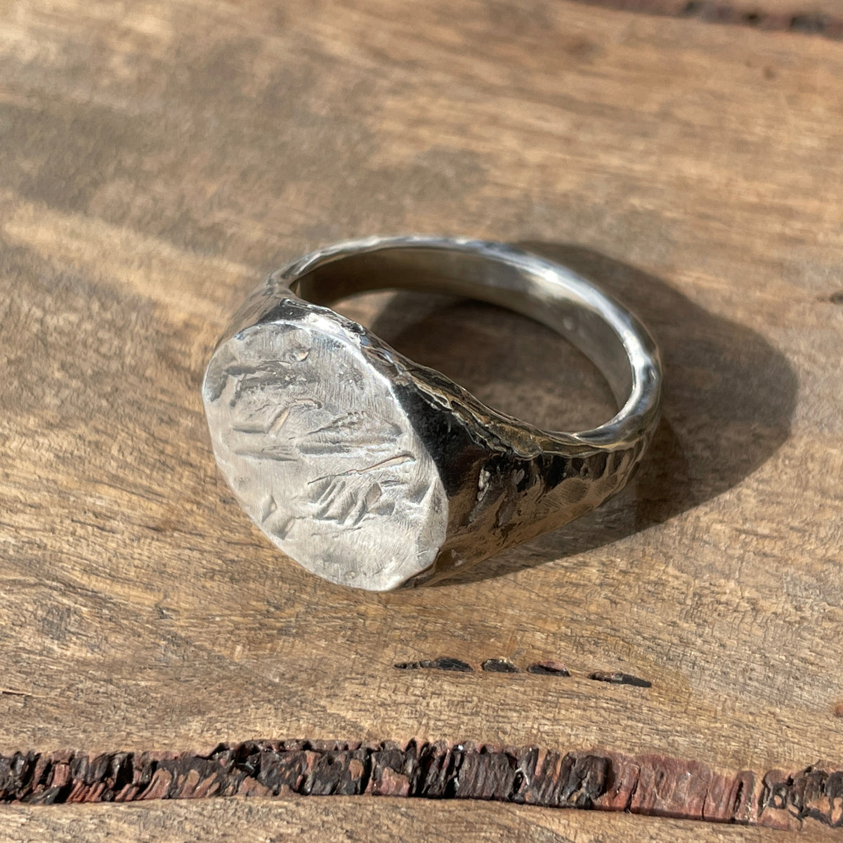 Rugged Circle Signet Ring – Custom Creed