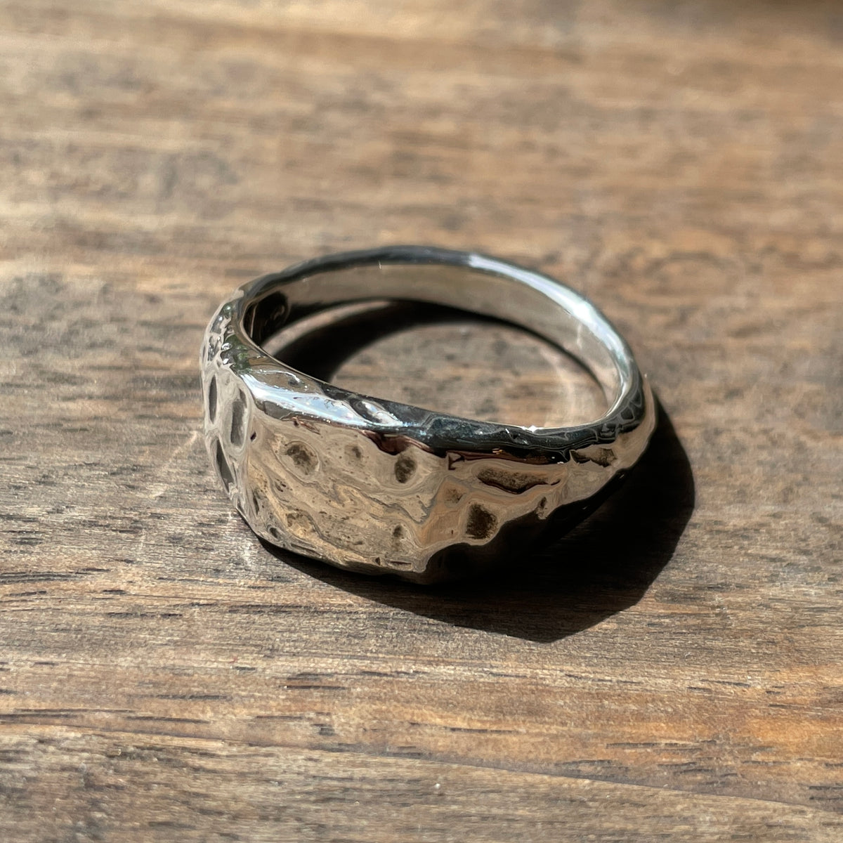 Rugged Small Square Signet Ring – Custom Creed